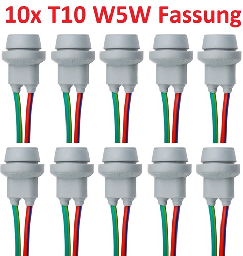 10x t10 w5w fassung - 10x,